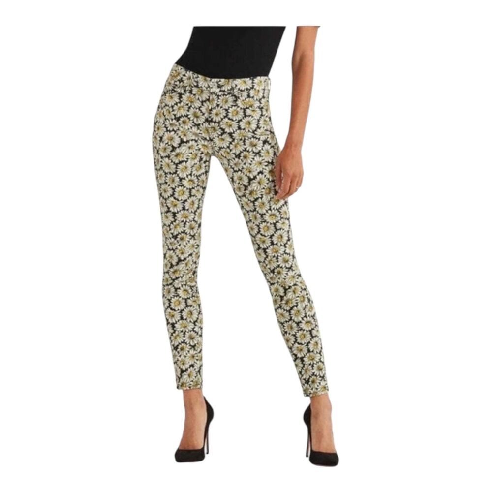 7 For All Mankind Daisy skinny jeans black white size 24